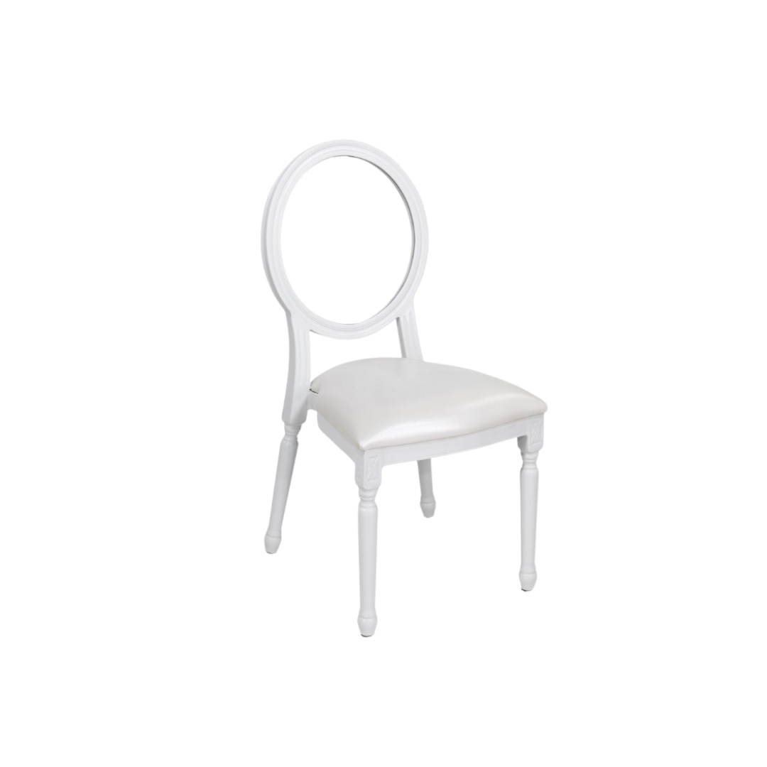 Ghost Round Back Chair (White)