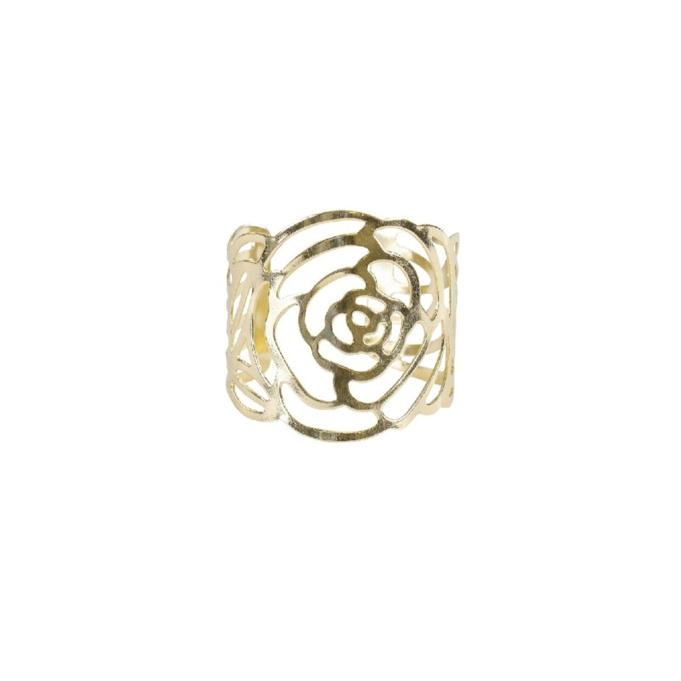 Rose Napkin Ring (Gold)