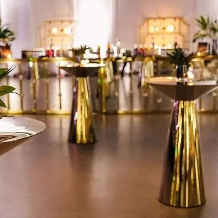Circle Bar Table (Gold)