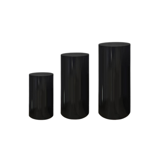 Cylinder Acrylic Pedestal (Black)