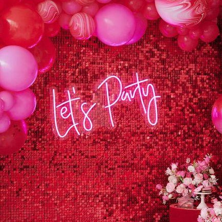 Let's Party LED Sign